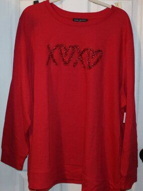 NWT Lane Bryant XOXO Sweatshirt size 26/28 CUTE!